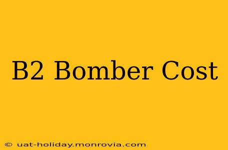 B2 Bomber Cost