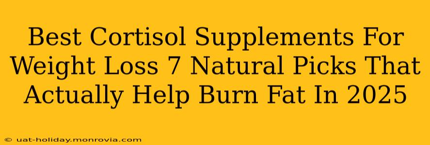 Best Cortisol Supplements For Weight Loss 7 Natural Picks That Actually Help Burn Fat In 2025
