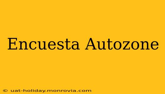 Encuesta Autozone