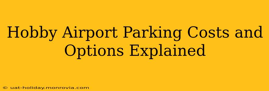 Hobby Airport Parking Costs and Options Explained