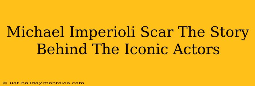 Michael Imperioli Scar The Story Behind The Iconic Actors