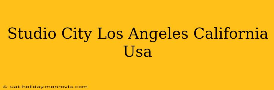 Studio City Los Angeles California Usa