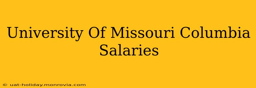 University Of Missouri Columbia Salaries